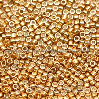 Бисер DB-1832 Miyuki Delica Beads 11/0 (металлизированный, золотистый)